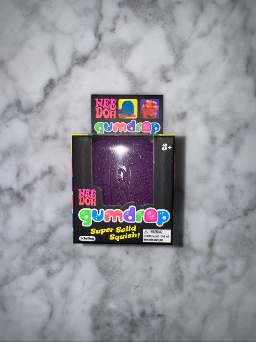 NWT Nee Doh Viral Gumdrop Super Solid Squish! - Purple